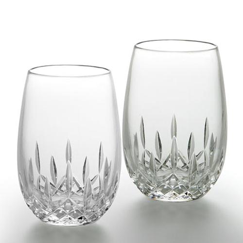 crystal stemless glasses uk